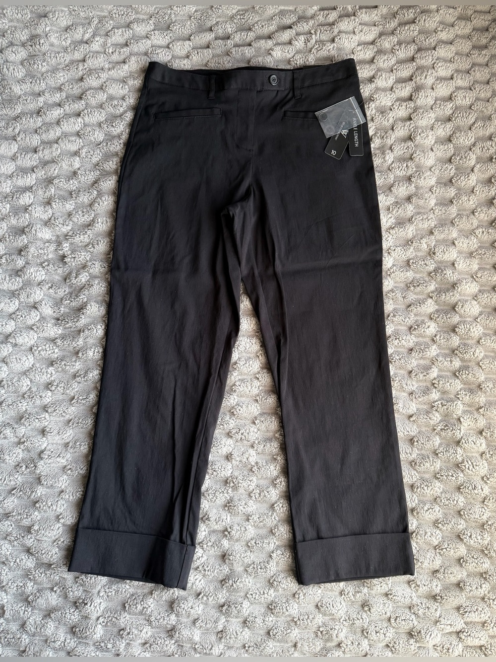 NWT Worthington Black Ankle Length Capri Dress Pants